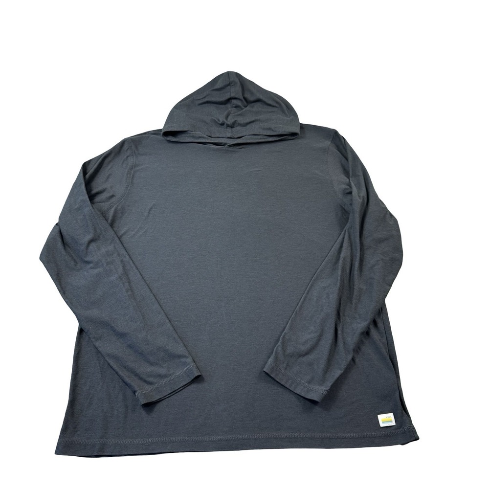 Vuori Strato Tech Lightweight Hoodie Pullover Black Hooded V1019 Mens Large